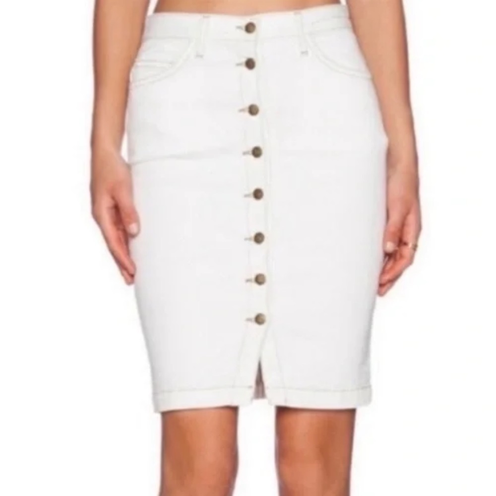 Current/Elliot The Dorothy Jean Skirt in white pencil skirt